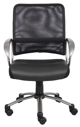 Boss Mesh Back with Pewter Finish Task Chair 3