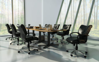 Conference room chairs with wheels