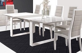 Modern White Lacquer Conference Table 3
