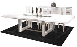 Modern White Lacquer Conference Table