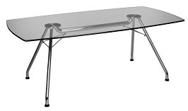OFM GT3977 Glass Conference Table 2