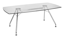 OFM GT3977 Glass Conference Table