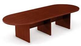 10 Mahogany Racetrack Conference Table
