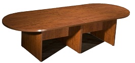 Boss 10Ft Race Track Conference Table Cherry 3