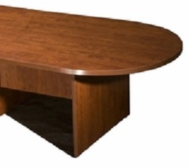 Boss 10Ft Race Track Conference Table Cherry