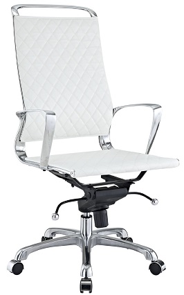 LexMod Vibe Modern Leather Highback Office Chair