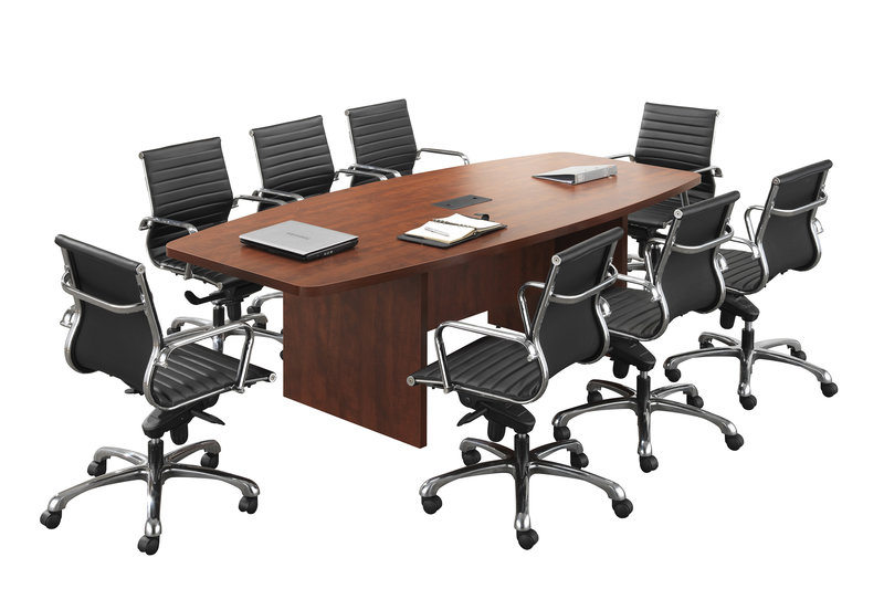 Boat shaped conference room tables